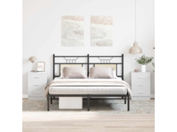 Bedside Cabinet, Bedside Cabinets Vidaxl Branco Madeira Processada (n/a)