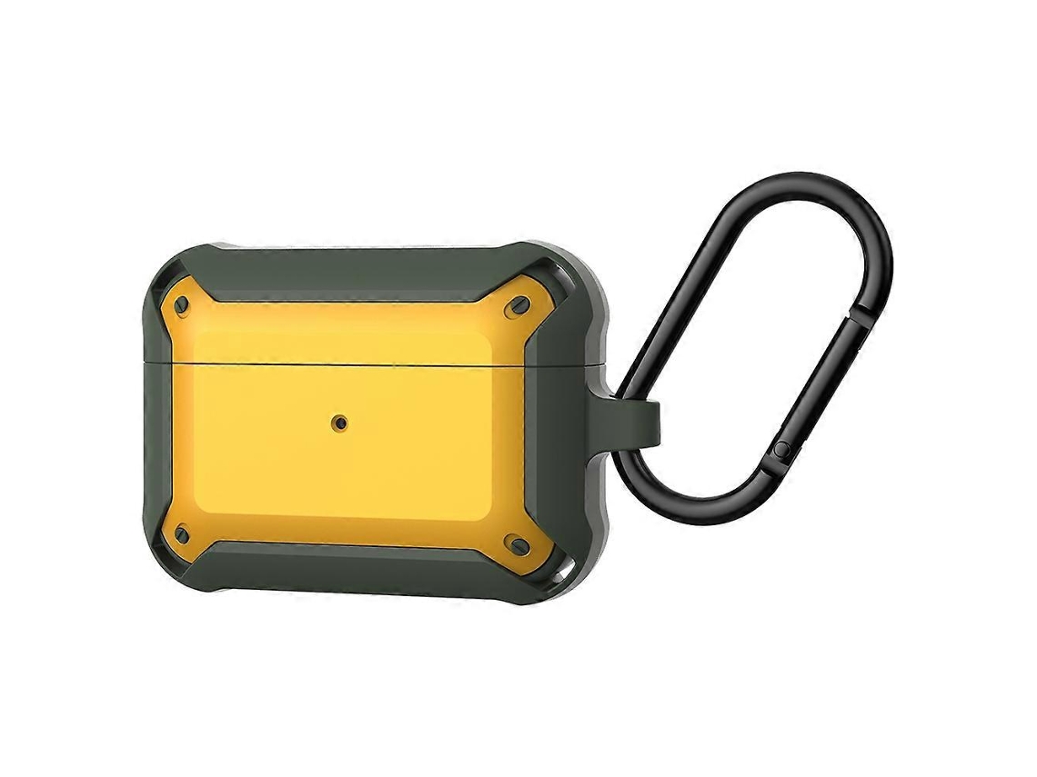 Capa protetora de silicone resistente a impactos, modelo Bumblebee Armor, para fones de ouvido sem fio AirPods Pro. GIECY