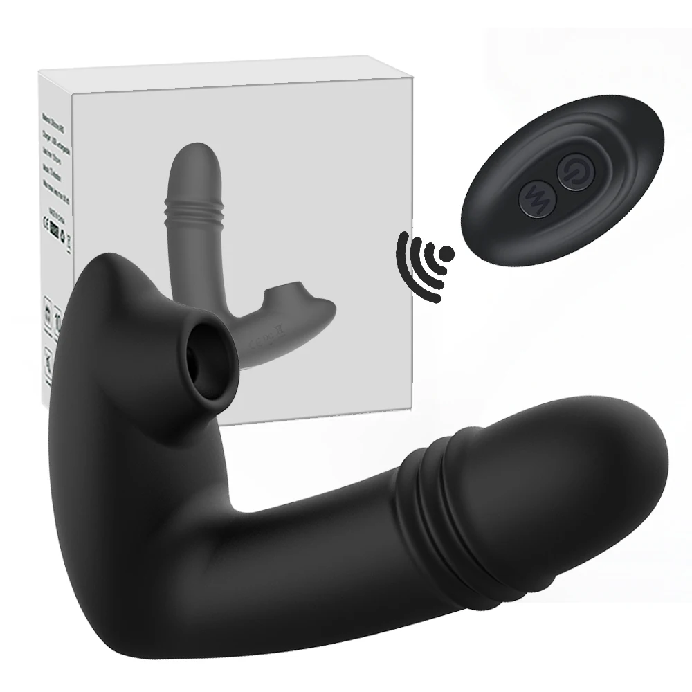 (preto) Vibrador De Sucção Vestível, Recarregável Via Usb, Estimulador Vaginal E Clitoriano, Com Controle Remoto, Brinquedo Sexual
