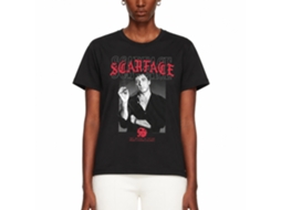 Rockinstone Scarface Movie Text Layering 2 Black Adult T-shirt Size:xl