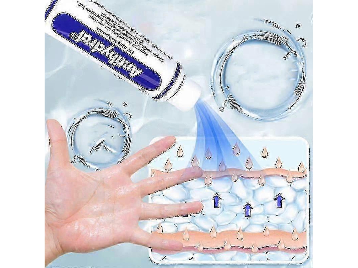 Creme antitranspirante para transpiração excessiva, fórmula à prova d'água.