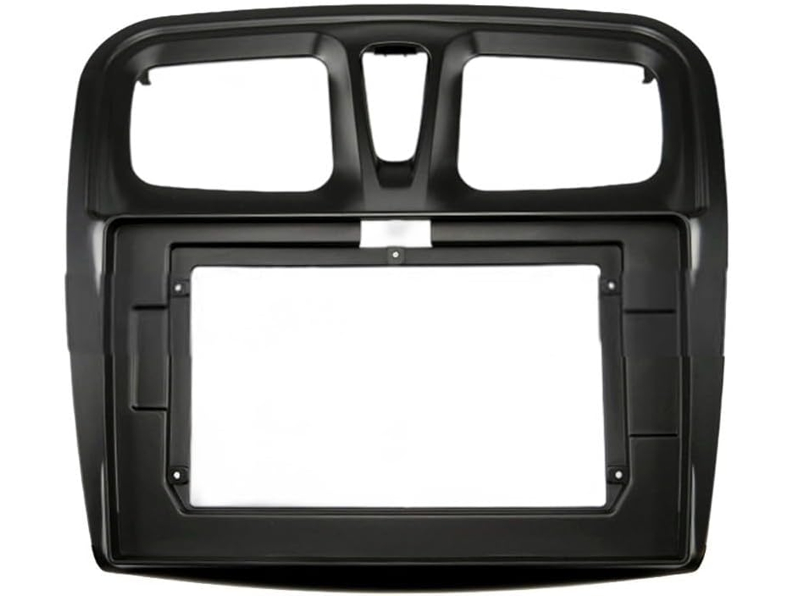 Moldura Para Rádio Multimídia De 10, 1 Polegadas Para Renault Logan Sandero 2015-2018, Capa Preta Em Abs Com Design