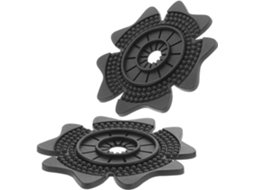 Conjunto de 2 protetores de orifício para braço do limpador de para-brisa em PVC marrom, proteção resistente.