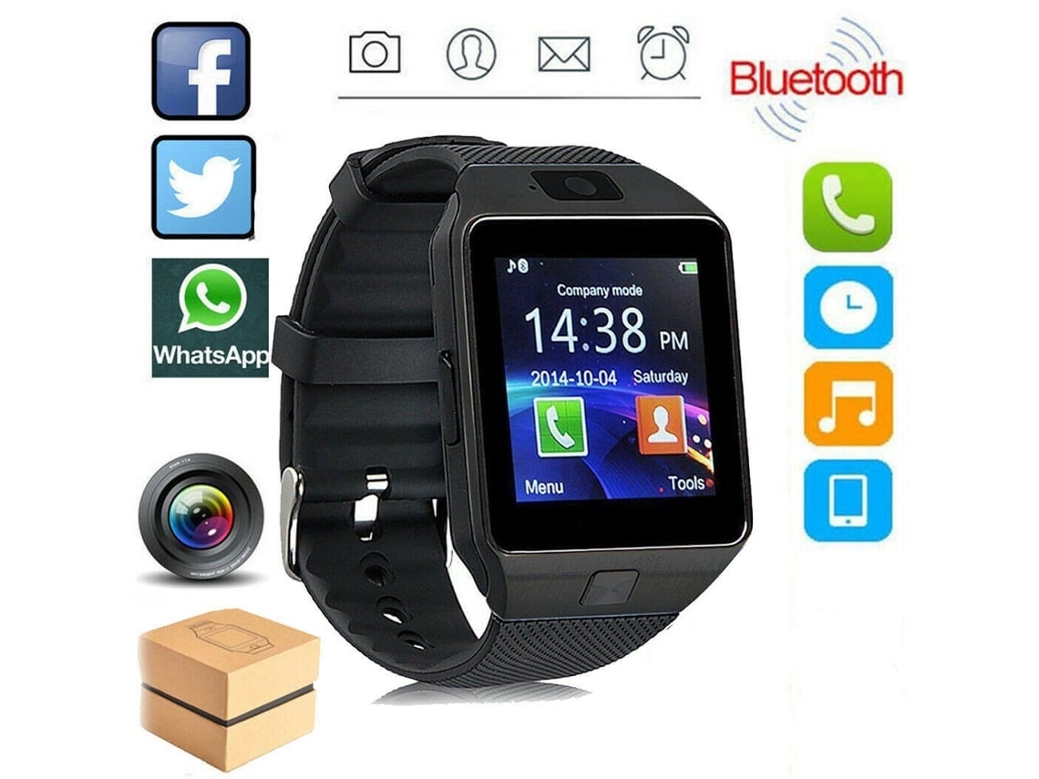Smartwatch dz09 preto