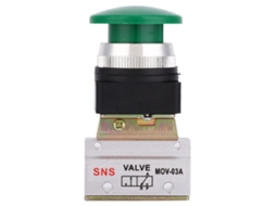 Válvula Mecânica Pneumática 2 Posições 3 Vias G1/8 Botão Mov-03a