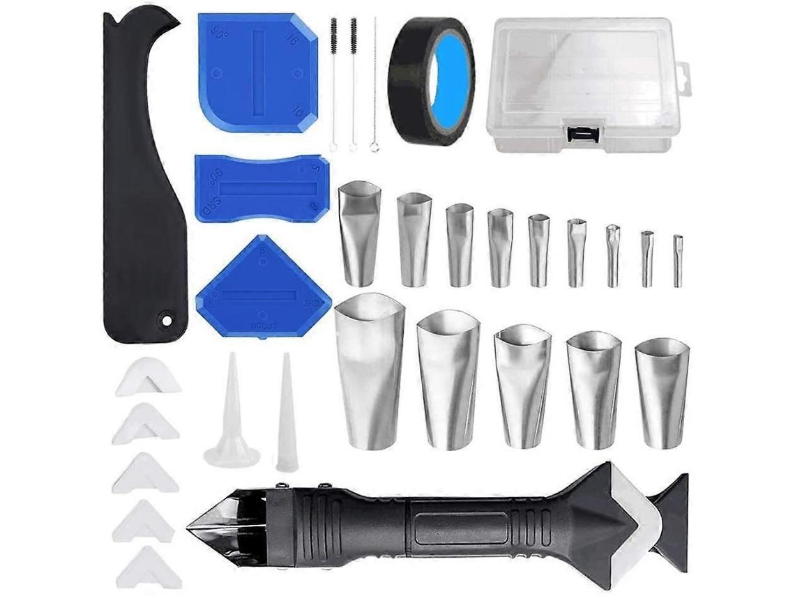 Kit De 32 Peças Para Aplicação De Silicone E Acabamento