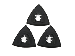 Kit de 3 peças com discos de lixa triangulares de liberação rápida para ferramentas oscilantes multifuncionais