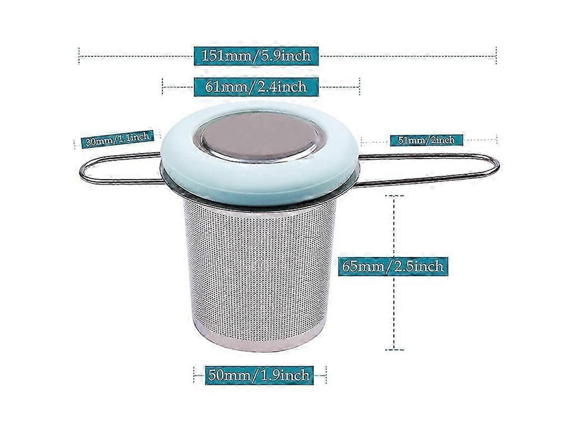 Infusor De Chá Em Aço Inoxidável Com Cabo Dobrável, Filtro Malha Extrafina Para Infusão. Aquaforge