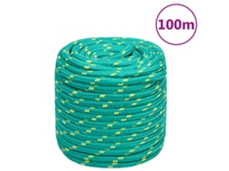 Vidaxl Corda De Barco 16 Mm 100 M Polipropileno Verde