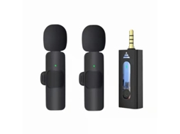Microfone De Lapela Profissional, Sem Fio Para Câmera Aquaforge