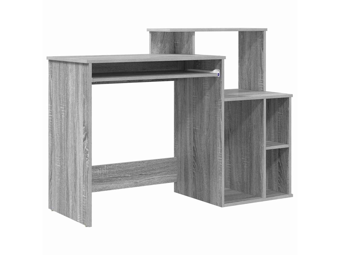 Conjunto 1 Mesa De Casa Vidaxl Cinzento Derivados De Madeira (120,5 X 44 X 88,5 Cm)