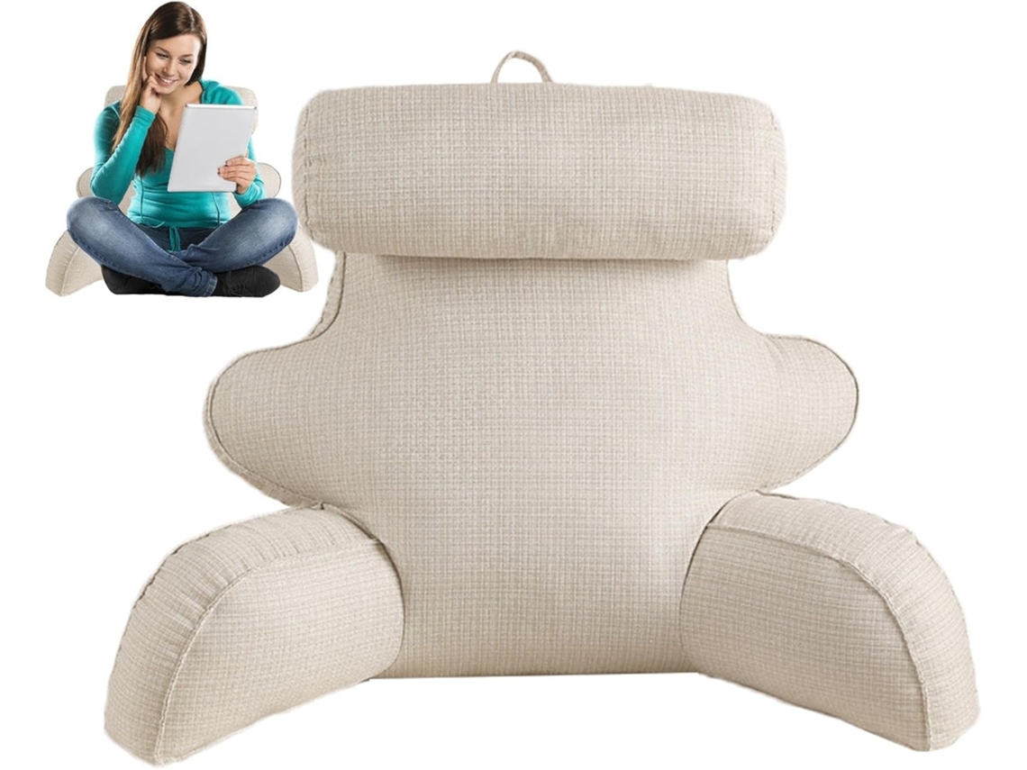 Almofadas Grandes Reclináveis com Apoio para os Braços Leitura de Cama, as Costas, Descanso a CHABERLU