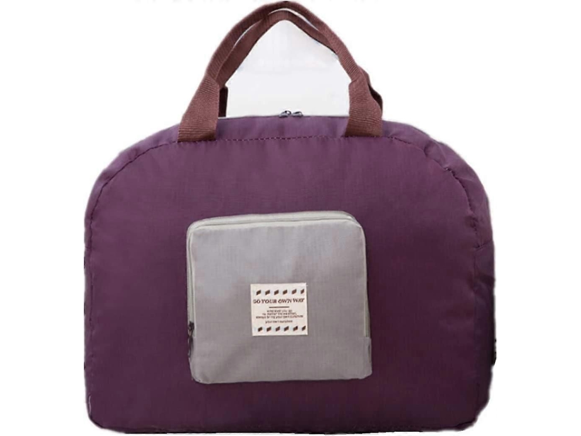 1 Unidade de Bolsa Dobrável para Viagem, Leve, para Bagagem, Bolsa de Transporte, Bolsa de Armazenamento Impermeável GOKOCO (roxa)