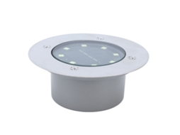 Rebe-lâmpada Solar Subterrânea Led Branca Impermeável Embutida Para Jardim E Paisagem Exterior