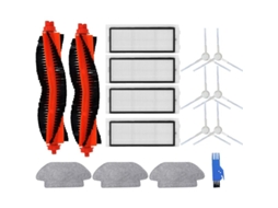 Kit de Peças Reposição para Aspirador Robô Xiaomi Mijia 2s, P, Viomi V3 e Se os Acessórios Incluem 2 Escovas Rotativas BRILVIBERA
