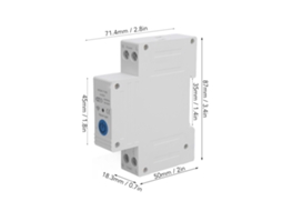 Interruptor Wifi Laxiscreed Com Controlo Tuya Para Automação Residencial, Instalação Em Rail Din