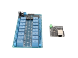 Aetheria módulo de Relé 16 Canais Controlador Ethernet 5v Servidor Web Interface Rj45 para Casa Inteligente
