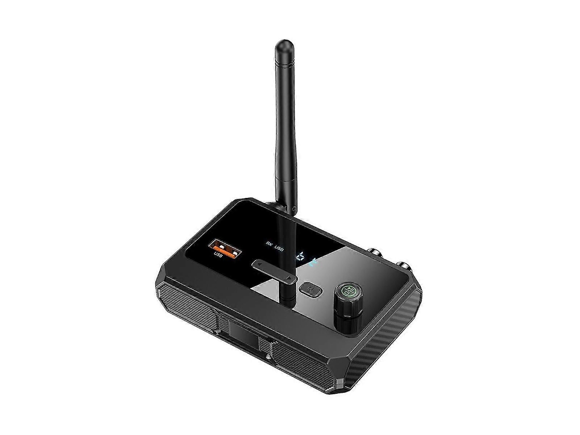 Receptor De Áudio Bluetooth 5.3 Sem Fio Com Suporte Para Pen Drive, Adaptador De Áudio Com Entradas Aux E Rca Para Carro, Tv E Pc.