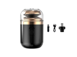 Mini Barbeador Elétrico Portátil Tamanho De Bolso Lavável Barba Nariz Aparador De Pêlos Recarregável Homens Lâminas De Barbear Para Casa, Carro,