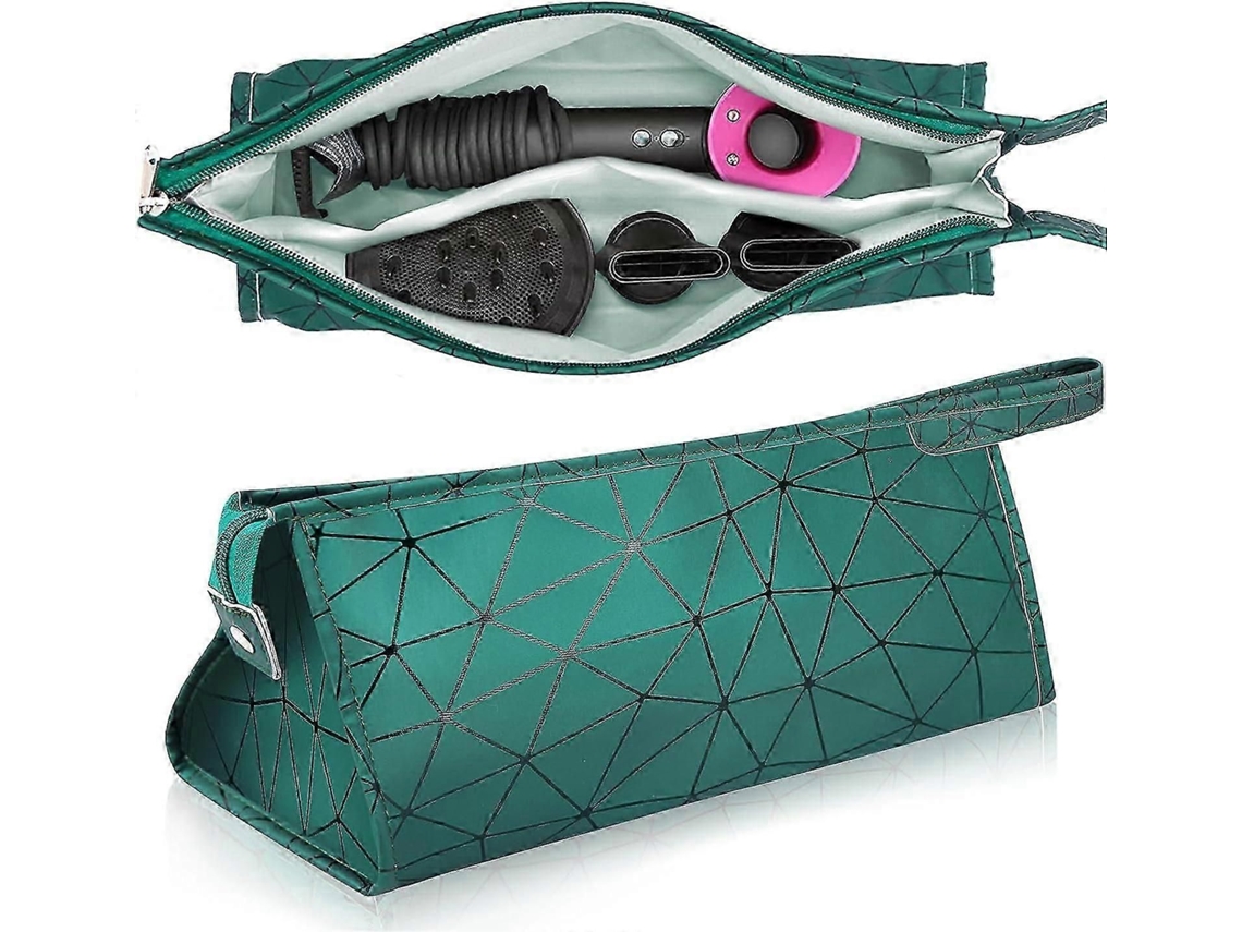Bolsa de Armazenamento para Secador Cabelo em Couro Pu, Compatível com o Dyson Supersonic, Viagem Impermeável GOKOCO