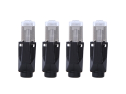Conjunto De 4 Conectores Rede Rj45 À Prova Dágua 1p07-rj45 Para Adaptadores Elétricos Industriais-aquaforge