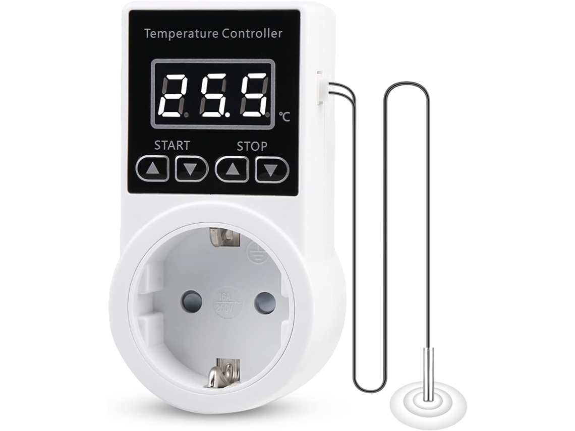 Lurelia Saída De Controlo De Temperatura Por Termostato Digital, Termostato De Aquecimento Com Sonda Ntc