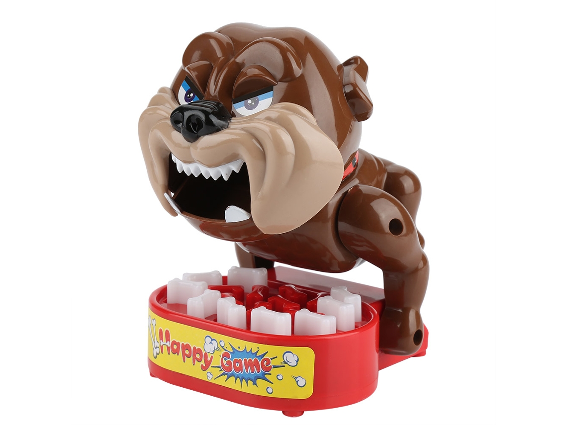 Mali brinquedo Enganador Cão Mau Apertar Ossos Divertido para Crianças Família Mesa Jogo