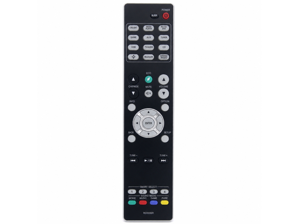 Comando À Distância De Substituição Compatível Com Amplificador Marantz Rc033sr