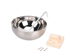 Tigela de Aromaterapia S/MARCA de aço inox com suporte