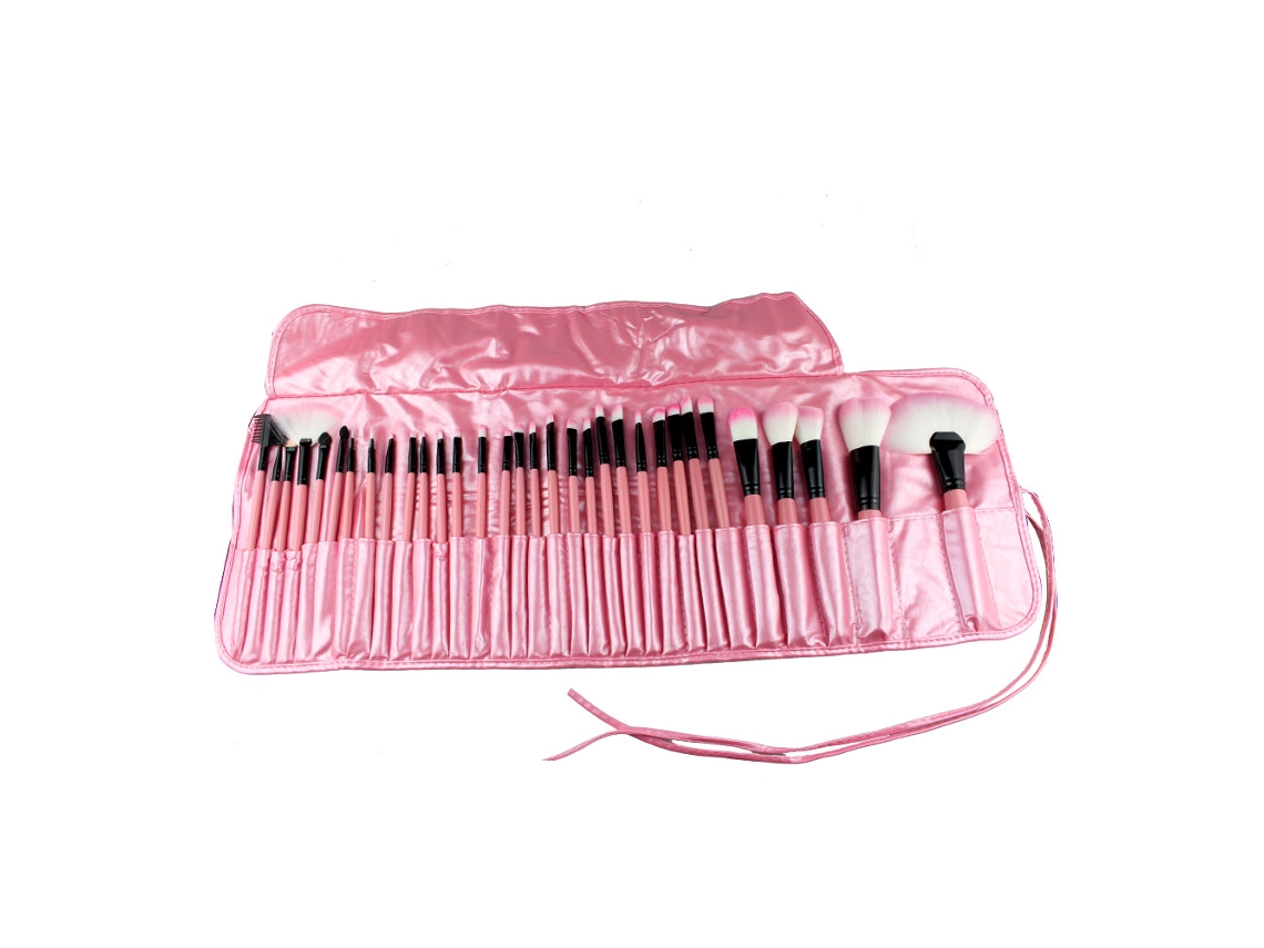 Conjunto De 32 Pincéis De Maquiagem Portátil Para Base, Sombra De Olhos E Mais