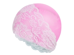 Touca De Natação Feminina Impermeável Em Silicone Anti Derrapante Elástica Confortável Para Manter O Cabelo Seco