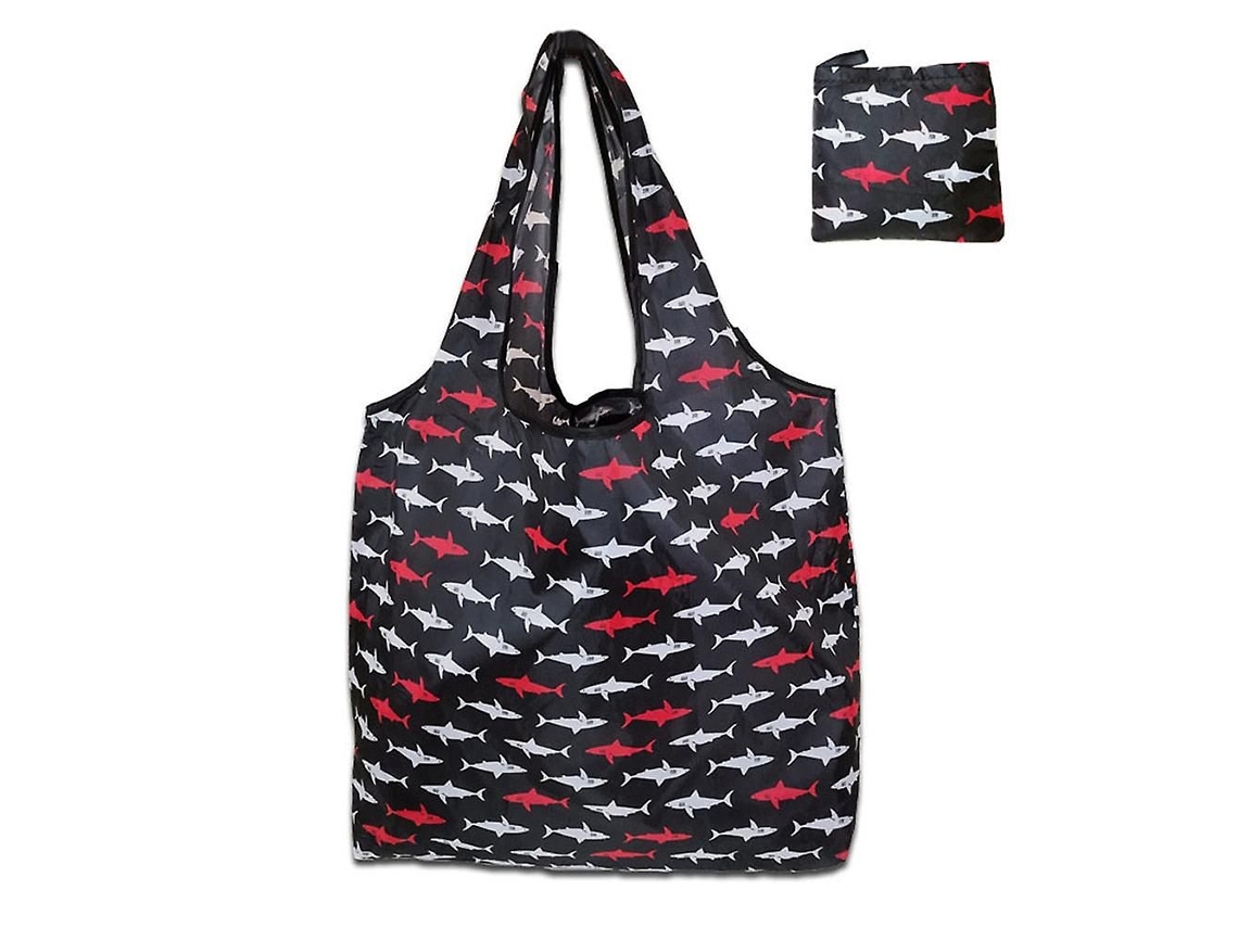Sacola de Compras Grande, Reutilizável, Ecológica, para Supermercado, Guardar Brinquedos Praia , Bolsa Ombro Compras, S GOKOCO