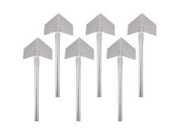 2026 ferramenta de Cantos de Gesso com 6 Peças, Lâmina de Aço Inox, 24.5x9cm