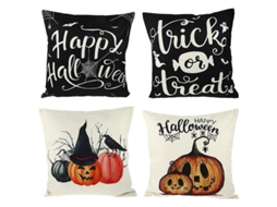 4 Peças De Fronha Doméstica Para Decorações De Halloween ALLINLESS
