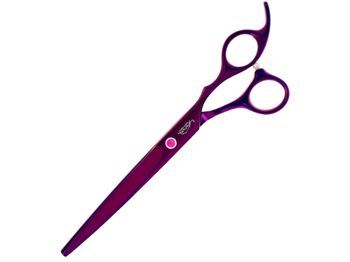 Tesoura Gepard Para Depilação 7.0 Offset Para Salão De Beleza Linha Superior Brilvibera