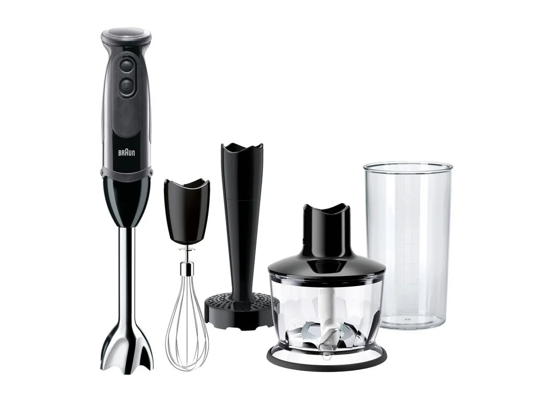 Varinha Mágica + Acessórios BRAUN MQ5237BK MultiQuick 5 Vario (1000 W - Preto)