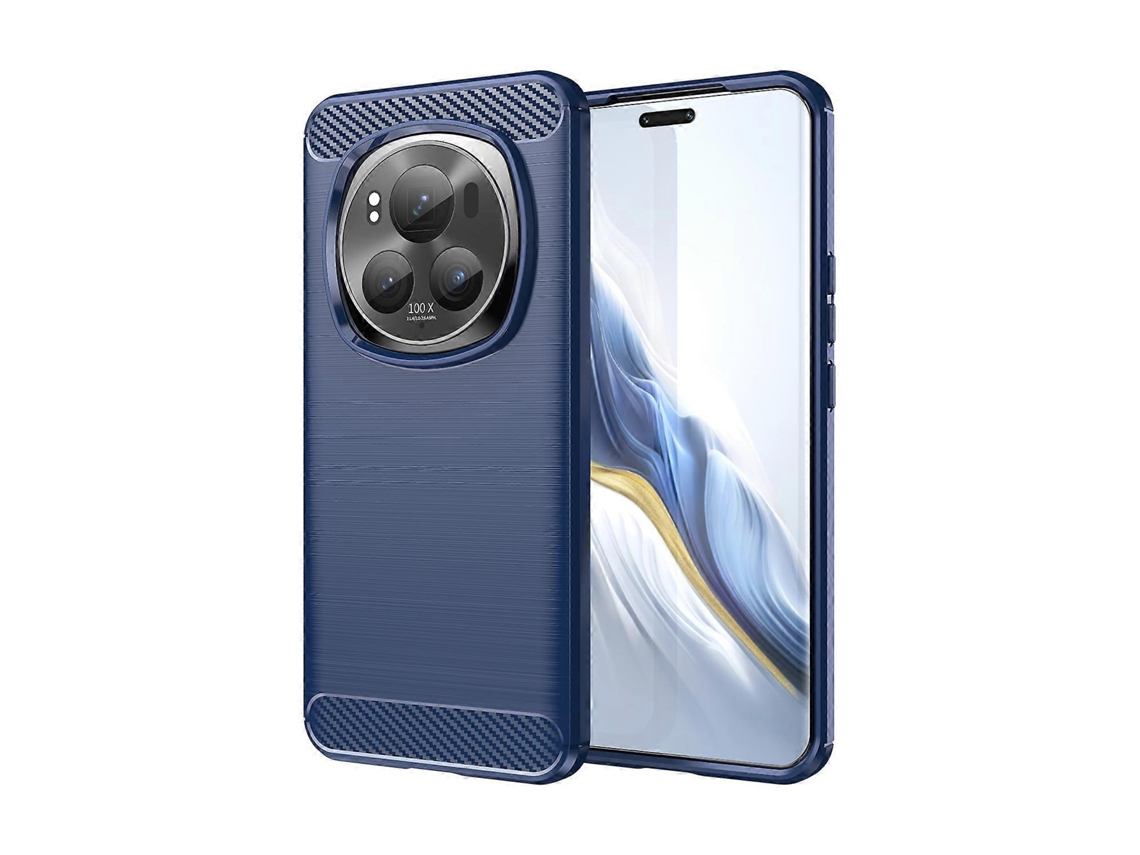 Capa De Celular Tpu Com Textura Escovada De Fibra De Carbono