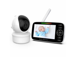Intercomunicador Sem Fio para Bebê, Tela de 4,3 Polegadas, Áudio Bidirecional, Canções de Ninar AQUAFORGE