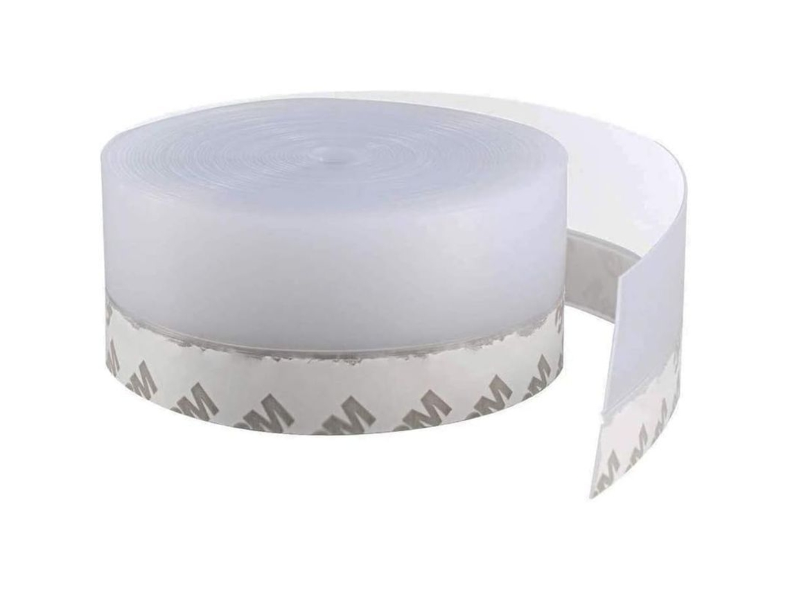 Listón de silicone transparente autoadesivo 10m para selar portas e janelas, impermeável, antivento, isolante S/MARCA