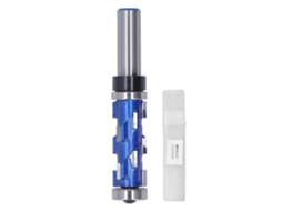 Broca De Roteador Spiral Flush Trim 1/2x19x45mm Com Manivelas Duas E Shank Redondo Para Marcenaria