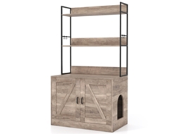 Armário para Caixa de Areia de Gato NORTHIX, Cinza, 80x48x145 cm