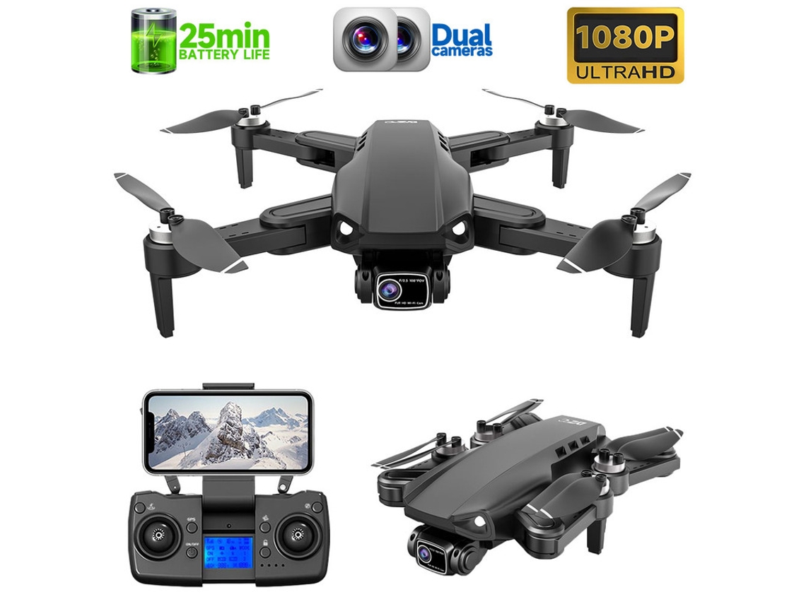 L900Pro Drone1080P Duração Da Bateria25 Min Preto