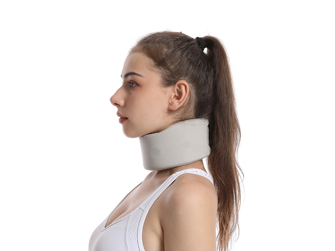 Colar Cervical Térmico Acolchoado Com Suporte Vertebral E Esponja L 57x10cm Digitallab