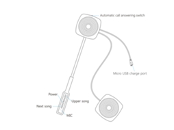 Auriculares Inalámbricos Bluetooth Con Intercomunicador para Casco de Motocicleta, Manos Libres Estéreo para Motociclistas.