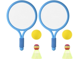 Conjunto De Raquete Tênis Infantil, Badminton Com 2 Bolas E 2 Para Meninos Meninas, Jogos Praia, Brincadeiras Ao Ar Livre -aquaforge