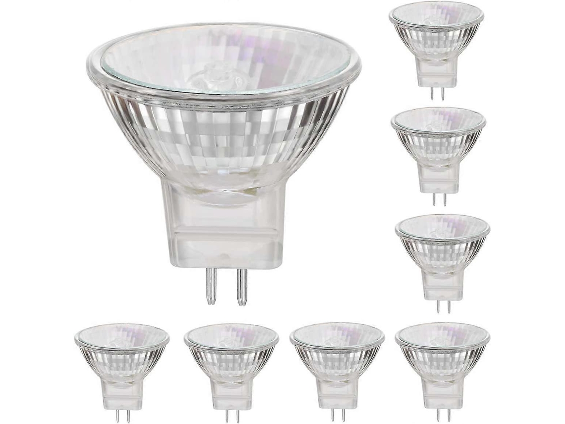 Omni lâmpadas Halógenas Mr11 12v 35w Base Gu4 2800k Branco Quente Regulável Pacote de 8 380 Lúmens 2000 Horas