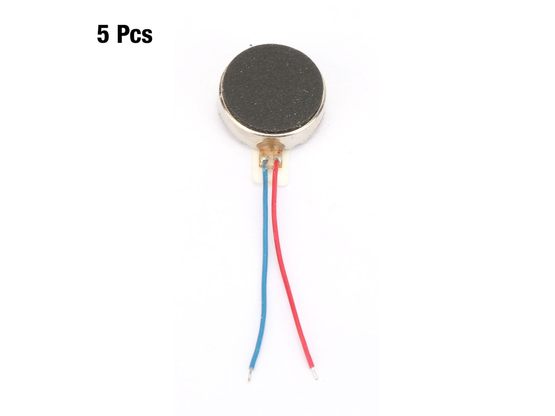 5pcs Motor Vibração Micro Fino Moeda Celular Pager Dc3v 12x3.4mm