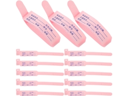 Pulseiras de Identificação Médica Tehaux para Bebés 100 Unidades, Tiras de Papel Sintético PP, Confortáveis E Visíveis