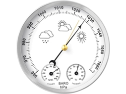 Monitor Meteorológico Digital 3em 1com Higrômetro, Termômetro E Barômetro, Com Amplo Visor Lcd Para Facilitar