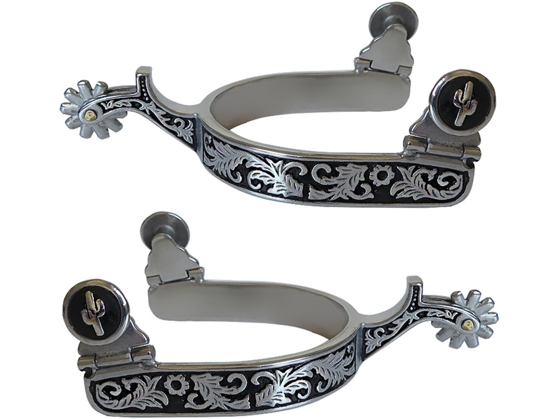 Espora SFUSHOS de aço inox para cavalos, decoração, uso equestre